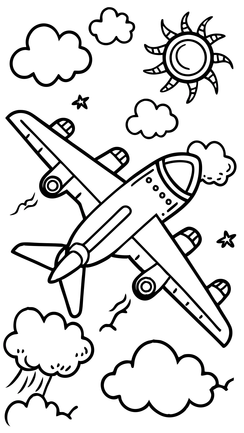 coloriage avion